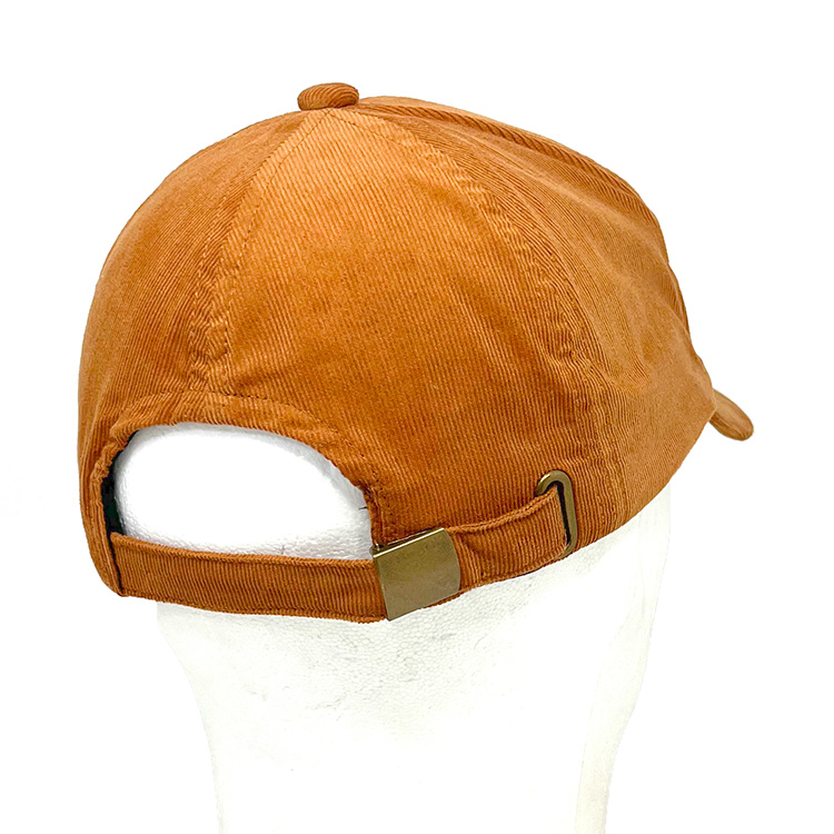 Casquette De Baseball En Velours Côtelé Marron - Taille Unique Homme/femme - Style Uni, Classique